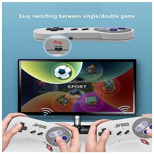 Consola de Juegos Retro - Mini Game Stick Retro - Admite 2 Jugadores y conexión de TV Regalo Ideal para niños Adultos, precargados 926/1500/4700/5000 Videojuegos clásicos, Consola de Juegos portátil