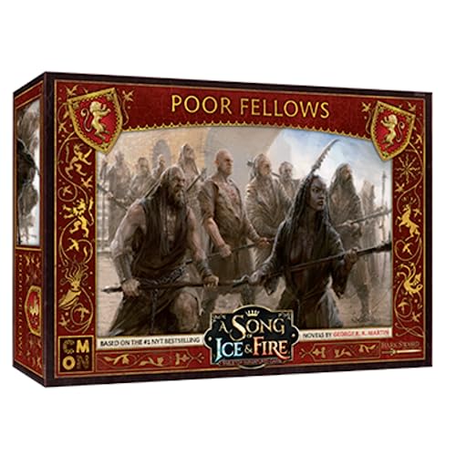 CoolMiniOrNot Inc , Lannister Poor Fellows Expansion: A Song of Ice and Fire , Miniatures Game , Ages 14+ , 2+ Players , 45-60 Minutes Playing Time