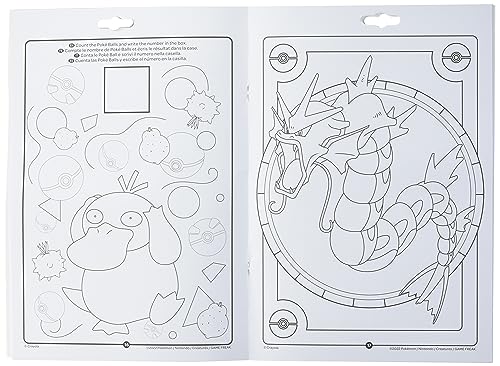 CRAYOLA - Libro Actividades Pokemon, 32 páginas para Colorear y 7 rotuladores Lavables, (04-2746)