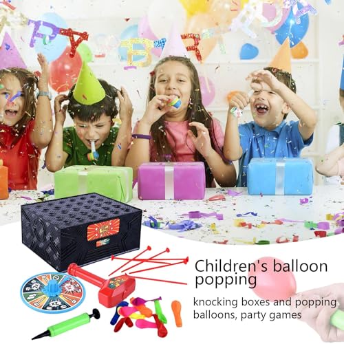 Crazy Blast Balloon Game | Balloon Blasting Game,Balloon Blast Interactive Prank Game,Prank Blasting Balloon Box Party Game for Children,Explosions Box Balloon Game for Banquet,Class Activities