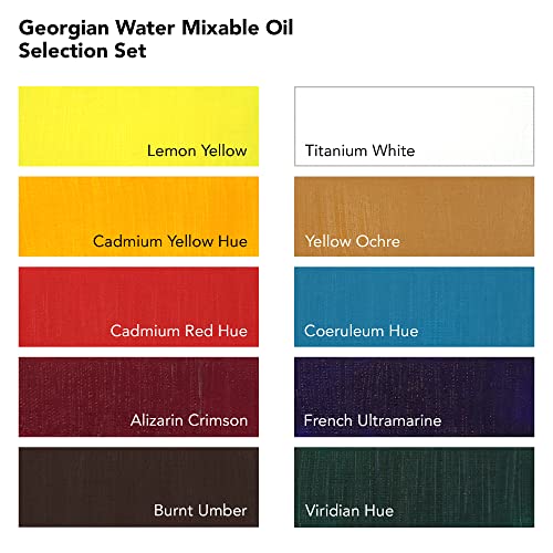 Daler Rowney Georgian Colores Óleo Diluible Selection Set 10x37 ml