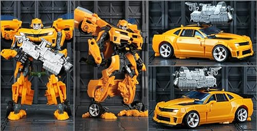 DALWI Transformers Juguete Bumblebee Car Robot ABS Figuras de acción Coche deformado Juguete de conversión de 7.8 Pulgadas - Regalo para niños y Adolescentes-Bumblebee