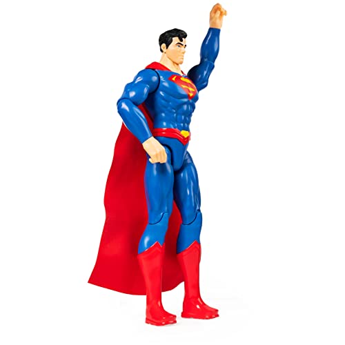 dc comics - Superman MUÑECO 30 CM - Figura Superman Articulada de 30 cm Coleccionable - 6056778 - Juguetes niños 3 años + & Batman - Figura Batman 30 CM Muñeco Batman 30 cm Articulado Negro y Naranja