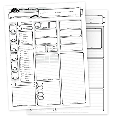 D&D Character Sheets (Dungeons & Dragons)