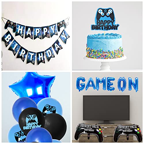 Decoración de cumpleaños para niños, 31 unidades, decoración de cumpleaños, decoración de jugadores, decoración para fiestas de cumpleaños infantiles, videojuegos