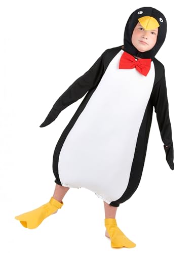 DEGUISE TOI Disfraz de pingüino para niño o niña - M 7-9 años (120-130 cm)