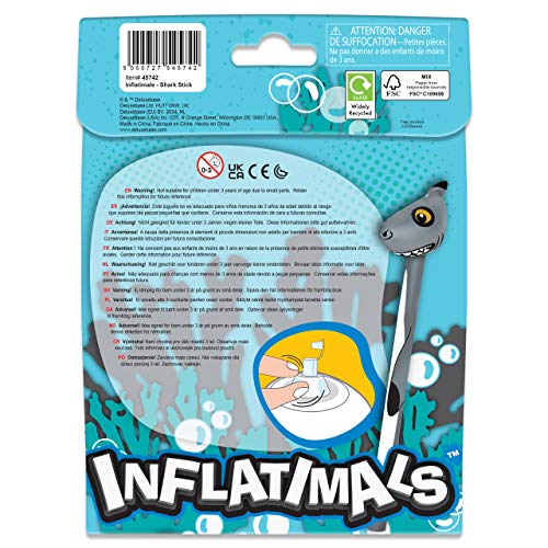 Deluxebase Inflatimals Animales inflables - Tiburón Juguete Inflable Gigante con diseño de Animal Marino. Excelente Regalo para niños o como artículo Decorativo en Fiestas Infantiles