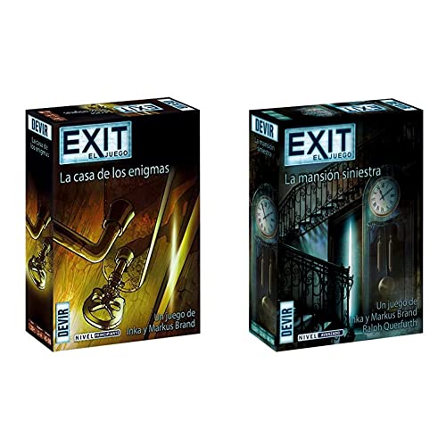 Devir Exit: La casa de los Enigmas (BGEXIT12) + Exit 11, La mansión siniestra (BGEXIT11)