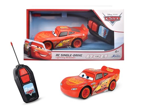 Dickie Toys- Cars Coche Rayo MC Queen RC Single Drive, Control Remoto, Escala 1:32, Monocanal, para Niños a Partir de 3 Años