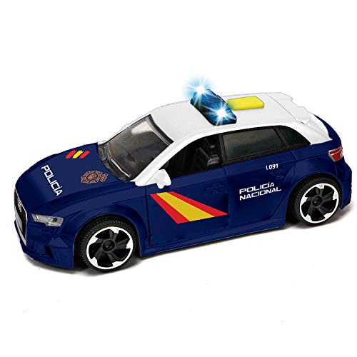 Dickie Toys- Coche Policía Nacional Audi 15cm, Control Policial, A Partir de 3 años (203713011SI2)