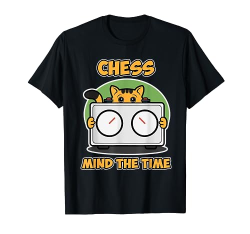 Diseño de ajedrez con gatos - Chess Mind the Time Camiseta