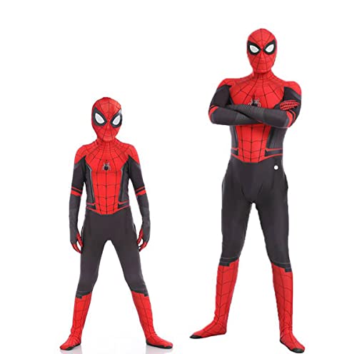 Disfraces de Niños de Spiderman Superheroe, Disfraz de Spiderman Lejos de Casa Adulto, Disfraz de Cosplay de Spiderman para Halloween