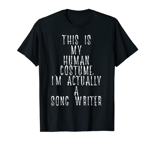 Disfraz de escritor de canciones para artistas musicales Camiseta