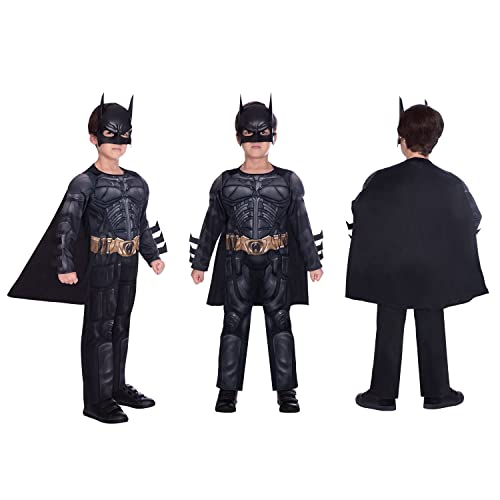 Disfraz de superhéroe para Caballero Oscuro Batman (Edad 6-8 años)