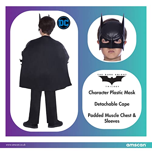 Disfraz de superhéroe para Caballero Oscuro Batman (Edad 6-8 años)