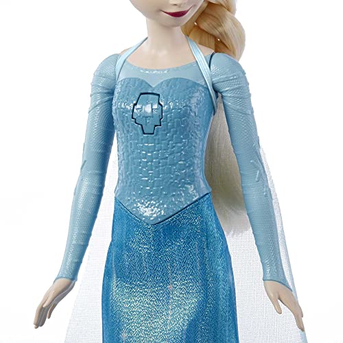Disney Frozen - Elsa Al Amanecer se levantaré, Muñeca con Mirada Particular, Canta Al Amanecer se levantaré de la película, Juguete para Niños 3+ Años, HMG33