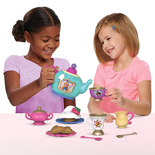 Disney Junior Alice's Wonderland Bakery Tea Party, juego de té para niños para 2, juguetes para niños con licencia oficial para niños a partir de 3 años de Just Play