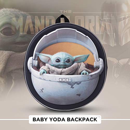 Disney® Official Star Wars The Child Backpack Baby Yoda Mandalorian | Licenced School Travel Bags Baby Yoda in Carriage | Exclusive Kids Boys Girls Youth Adult Rucksack Backpack