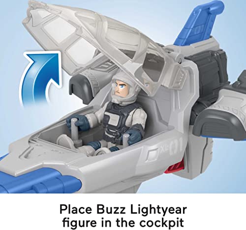 Disney Pixar Lightyear Imaginext Nave Buzz XL01, juguete para niños +3 años (Mattel HGT32)