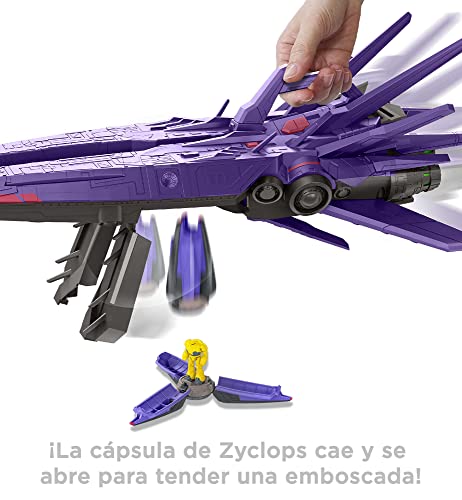 Disney Pixar Lightyear Nave espacial XL de Zurg Serie Hipervelocidad para figuras de acción, juguete +4 años (Mattel HJW47)