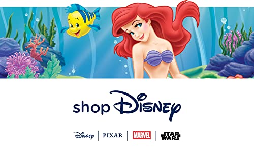 Disney Store Peluche Mediano de Flounder, La Sirenita, Mide 34,5 cm, el Mejor Amigo de Ariel, pez de Peluche con Detalles Bordados y Acabado Brillante, Apto para recién Nacidos