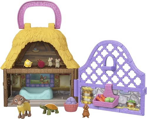 Disney Wish El Poder de los Deseos, Set de juego Star y Valentino la cabra Pack muñecos mini con accesorios, inspirado en la película, juguete +3 años (Mattel HRH75)