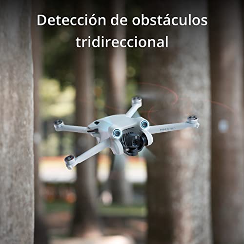 DJI Mini 3 Pro – Dron ligero y plegable con vídeo 4K/60 fps, fotos de 48 MP, 34 min de tiempo de vuelo, detección de obstáculos tridireccional, óptimo para fotografía aérea y redes sociales
