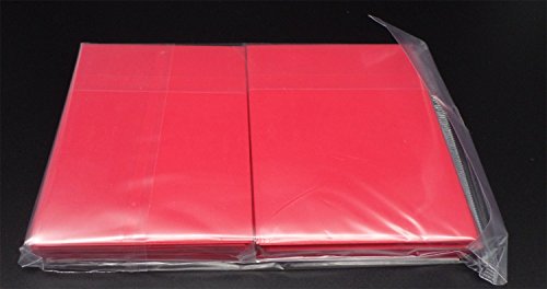 docsmagic.de 100 Double Mat Red Card Sleeves Standard Size 66 x 91 - Roja - Fundas - PKM MTG