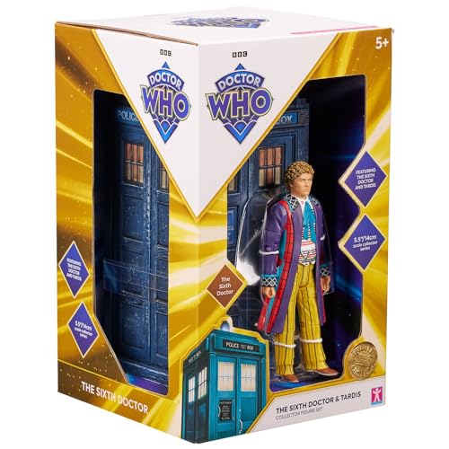 Doctor Who The Sixth 6th Doctor & Tardis Ultimate Adventure - Colin Baker Collector Set #402026 - Edición limitada + exclusivo MWT TC
