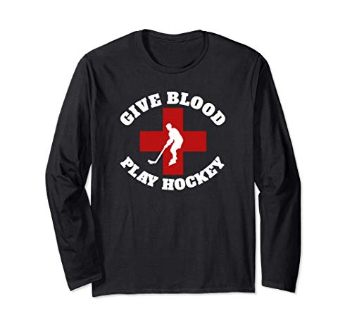 Donar sangre jugar al hockey Manga Larga