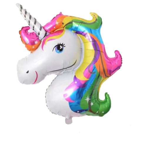 Doyomtoy - Juego de vajilla para fiesta de unicornio, 76 unidades, decoraciones, servilletas, globos, para regalo de cumpleaños, cumpleaños infantil