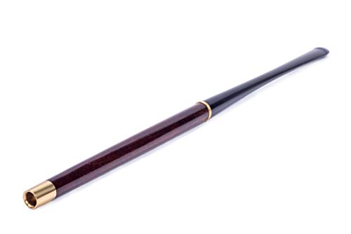 Dr. Watson - Boquilla Cigarrillo de Madera de 22cm del extra largo, serie Vintage, opción de acabado Liso o Tallado, se adapta a cigarrillos Extra Slim (LISO)