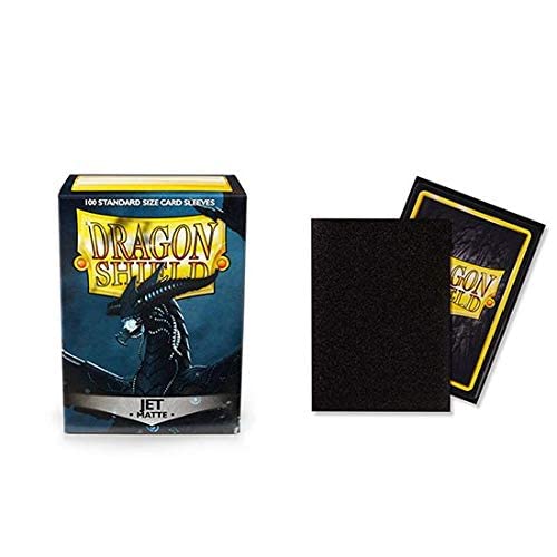 Dragon Shield Paquete individual de fundas para tarjetas de tamaño estándar mate Jet de 100 unidades