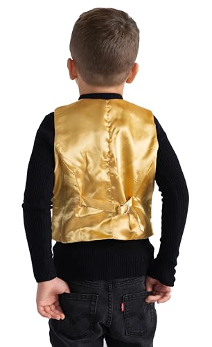 Dress Up America Chaleco de Lentejuelas de Oro niños