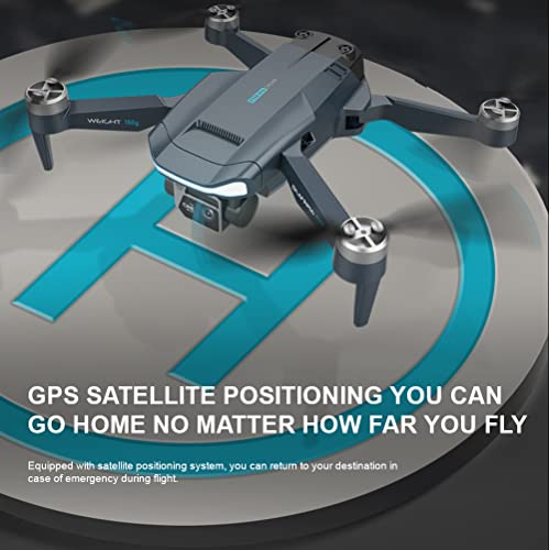 Dron GPS con cámara dual 4K para adultos, drones profesionales con motor sin escobillas, tiempo de vuelo de 60 minutos, retorno automático a casa, sígueme, cuadricóptero RC para principiantes