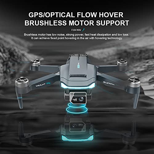 Dron GPS con cámara dual 4K para adultos, drones profesionales con motor sin escobillas, tiempo de vuelo de 60 minutos, retorno automático a casa, sígueme, cuadricóptero RC para principiantes