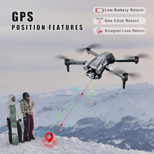 Dron I8 MAX con Cámara GPS 2K para Adultos y Niños, Retorno Automático, 40 Minutos Batería, Motor Sin Escobillas, 5G WiFi Transmisión, Follow Me, Menos de 249g