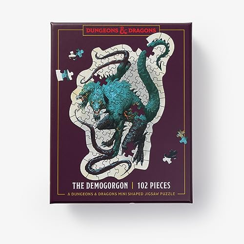 Dungeons & Dragons Mini Shaped Jigsaw Puzzle: The Demogorgon Edition: 102-Piece Collectible Puzzle for All Ages