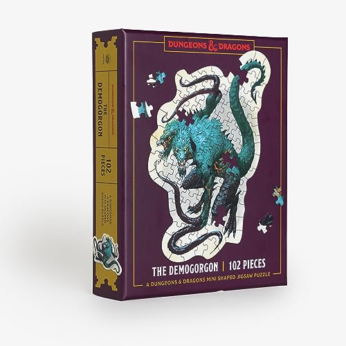 Dungeons & Dragons Mini Shaped Jigsaw Puzzle: The Demogorgon Edition: 102-Piece Collectible Puzzle for All Ages