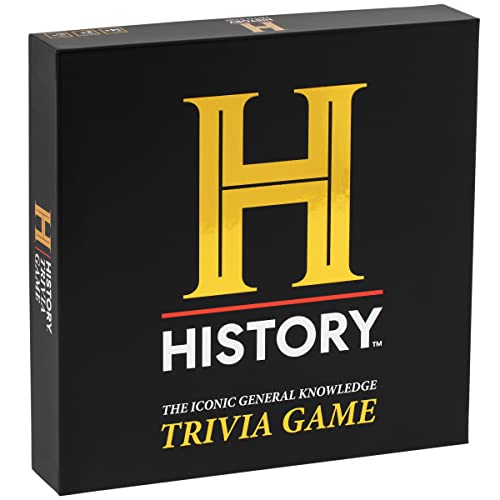 DYCE History Channel Trivia Game - Juego de trivia de conocimientos generales con más de 2000 preguntas. Juego de cartas para adultos, familiares y adolescentes en busca del conocimiento trivial