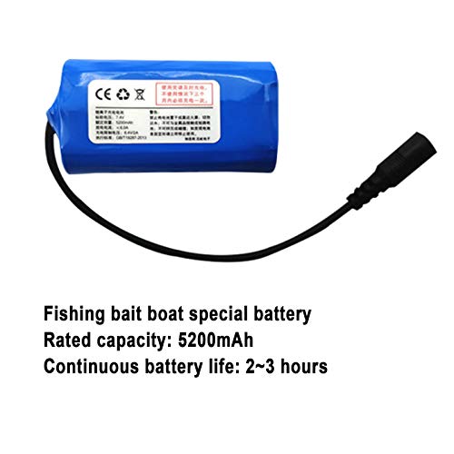DYJD 7.4V 5200Mah Lipo Batería De Pescado del Barco De Pesca RC Actualiza La Batería con La Norma Accesorios Conector De Repuesto De Reemplazo Partes De Accesorio
