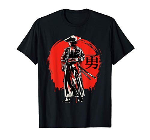 El guerrero samurai japonés Bushido Miyamoto Musashi Arte Camiseta