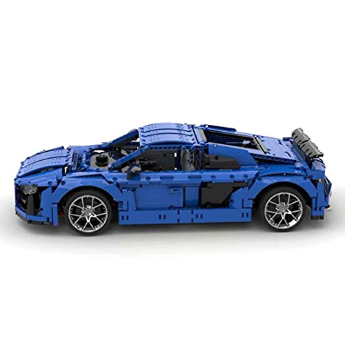 EMIGI Kit de bloques de construcción tecnológicos para coche famoso, kit de modelo de coche deportivo de tecnología, bloques de sujeción compatibles con Lego Technic, 2779 piezas (con motor)