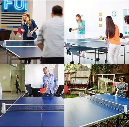 Empire Athletics Juego de Ping-Pong portátil de Madera y Caucho de 12 Piezas - para Jugar con Toda la Familia dondequiera Que esté
