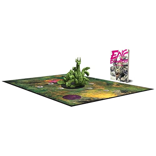 Epic Encounters: Swamp of The Hydra - RPG Fantasy Roleplaying Tabletop Game with Boss Miniature, Double-Sided Game Mat, & Game Master Adventure Book with Monster Stats, 5E Compatible