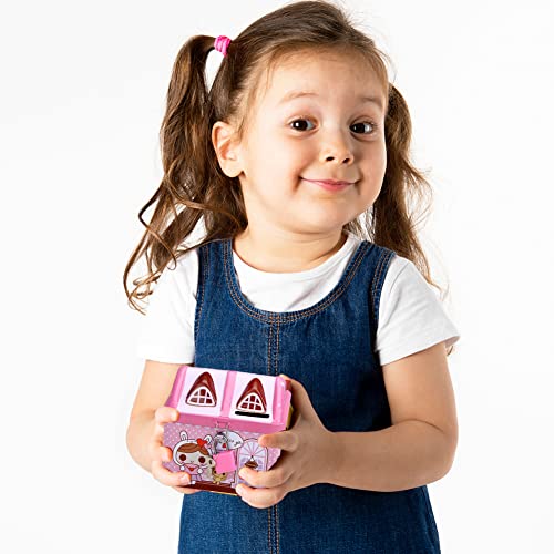EQLEF® Caja de Dinero para niños Forma Linda de casa Banco de Monedas, Caja de hojalata con Regalo de cumpleaños de Toy Lock para niñas