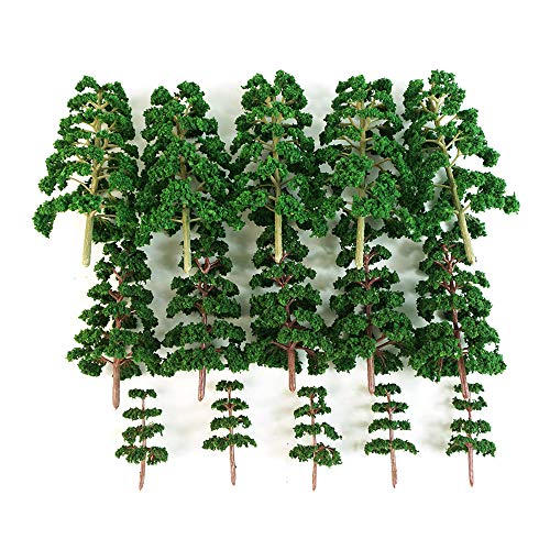 ERYUE Mini árboles Modelo, 30 Piezas de árbol de Modelo Mixto Artificial para Tren Paisaje Paisaje en Miniatura Paisaje Mesa de Arena Modelos Arquitectura árboles,Árboles del Paisaje