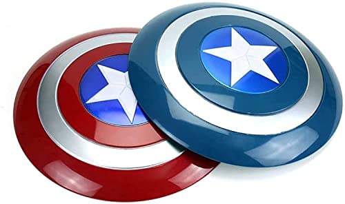 Escudo Capitan America con Sonido y Luz Plastico Juguete Apoyos de Película Niños Capitán América Shield Disfraz Regalos de Cumpleaños para Niños 32Cm