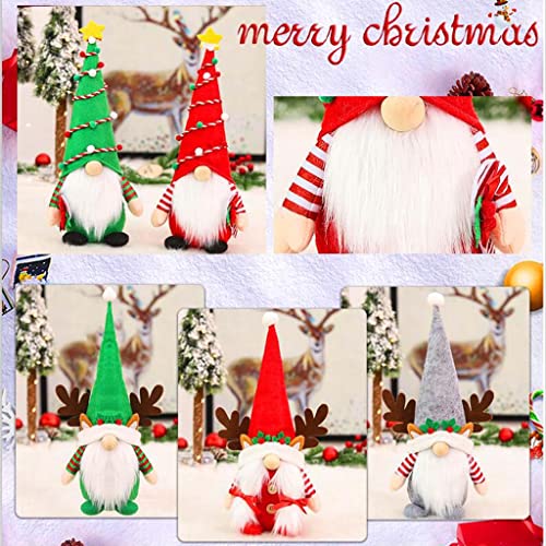 Exingk Gnomo de Navidad para decoración enana de felpa, escandinavo, Tomte Orna, hecho a mano, gnomo sueco, figuras de elfo enano, regalos de vacaciones
