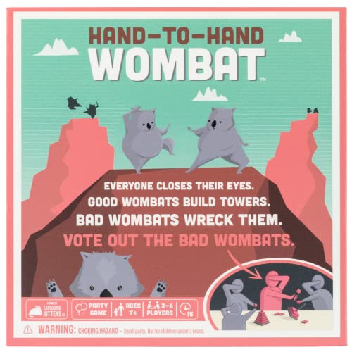 Exploding Kittens Hand to Hand Wombat by Card Games for Adults Teens & Kids - Fun Party Games
